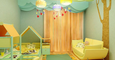 Декорирование стен в детской комнате
