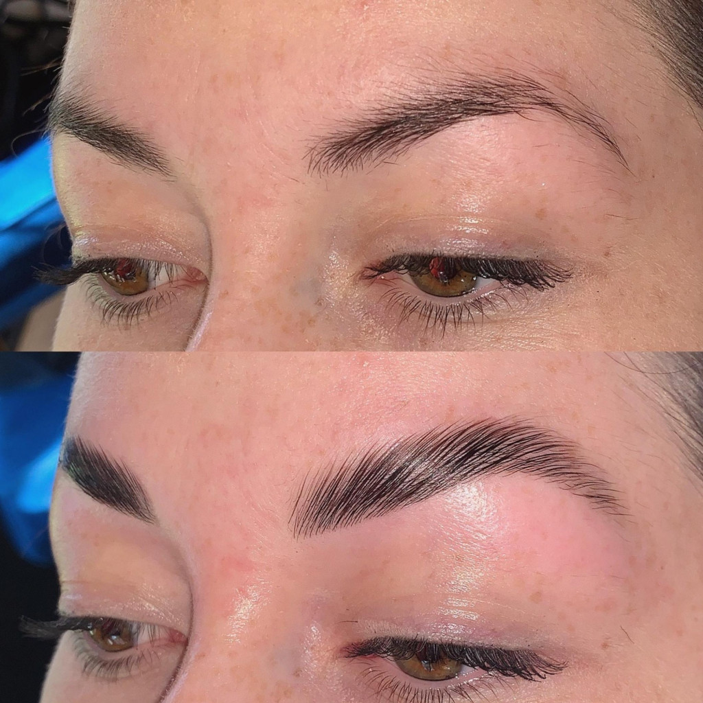 Claudia Odey brow lamination before and after 6