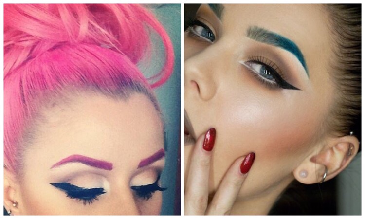 Брови и цвет волос